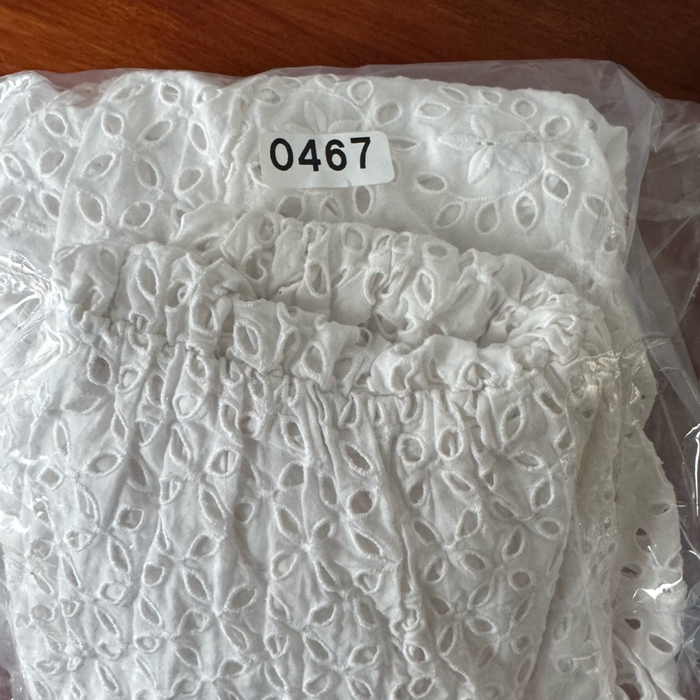 Joie Corynn One Shoulder Eyelet Dress Women White Midi Dress Summer sz xxs - Picture 16 of 16